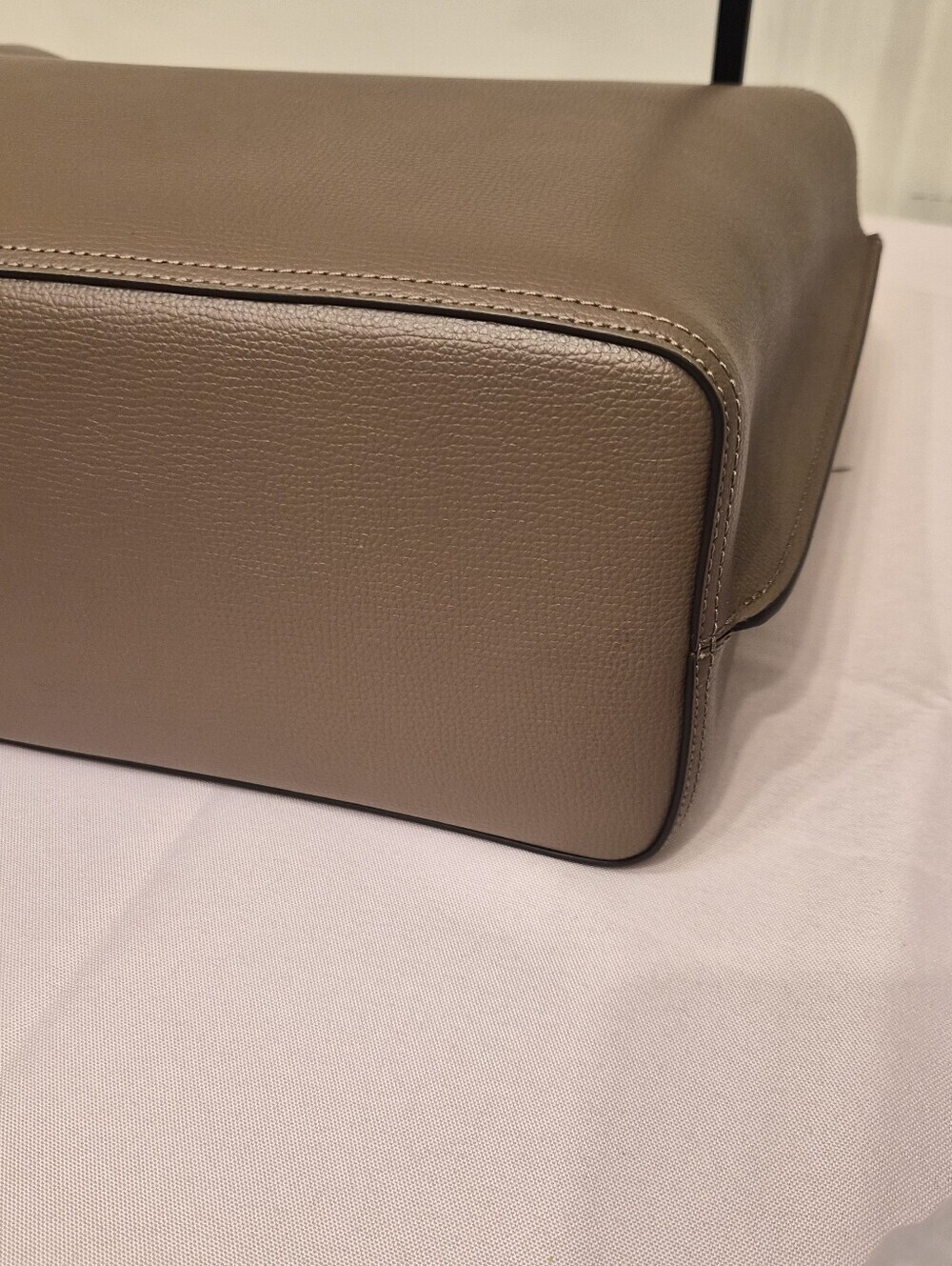 Kate Spade New York All Day Large Leather Tote | Taupe & Sage Green - Picture 10 of 12